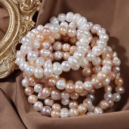 Natürliches Süßwasserperlen-Armband, Perlen-Perlen-Armbänder für Frauen und Mädchen, Modeschmuck, Geschenk