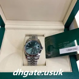 Orologio da uomo 16 Fotografia a colori Quadrante verde menta 41 mm Movimento 2813 Orologi Presidente Jubilee Bracciale 126333 126334 Orologio meccanico automatico da immersione luminoso da polso da uomo