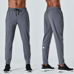 Ll-calças masculinas correndo esporte respirável calças adulto roupas esportivas ginásio exercício fitness wear secagem rápida elástico cordão longo calça