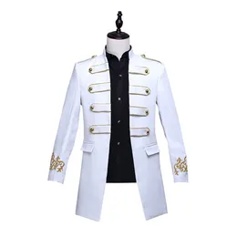 Męskie garnitury Blazers Mens Vintage Wound Military Tunik Long Jape Mess Mess Dress Medieval Costume Gothic Męska kurtka mokry Blazers na imprezę 230912