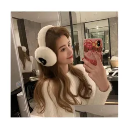 9 estilos designer grosso pele de coelho lã earmuffs moda quente orelha er outono inverno feminino headwear entrega gota