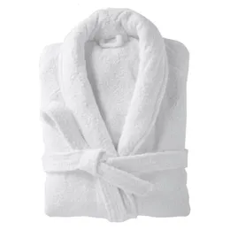 Kvinnors sömnkläder Kvinnor Badrob Terry Bath White för El Robe Bastu och Swimming Pool Soft Cotton Terry Stor storlek Långt bad Män 230912