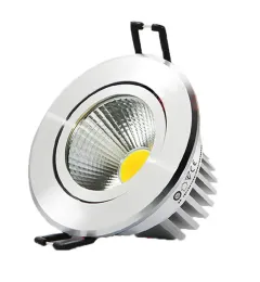 9w luzes led reguláveis cob led luz embutida lâmpada downlight quente natureza fria branca ac85265v drivers2445767 ll