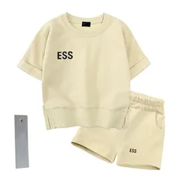 In stock Fashion Kids Sport Clothing Sets Boys Girls Sweatshirt Stereo letter T shirt 2pcs Children Clothes outfits