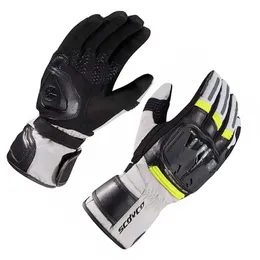 Guantes impermeables de invierno para motocicleta, guantes más largos para hombre SCOYCO Moto Biker, accesorios de Motocross, guantes de motociclista resistentes al desgaste