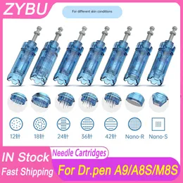 Dr.Pen Ultima M8S A9 A8S Cartridges Original Dr Pen Replacement Parts Disposable Derma Pen Replace Tattoo Microneedling Dermapen Needles 12/24/36/42/3D Pin Nano