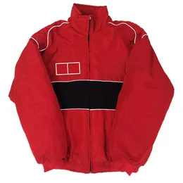 Ropa para fanáticos de los autos de carreras de F1, chaqueta de estilo europeo y americano, ropa de algodón de otoño e invierno, chaqueta de moto bordada completa k4