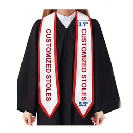 Other Event Party Supplies Customized Graduation Ribbons Stoles 37.8" High Quality Satin Made 230912