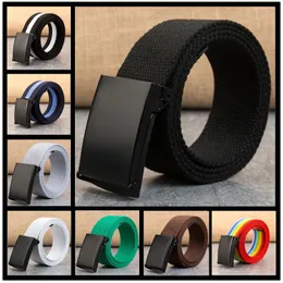 New Men Belt New Fashion Usisex Tactical Weist Belt Belt Jals Male Disual Luxury Canvas 3.8cm Webbing Bandband Ceinture Femme