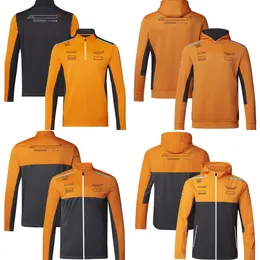 2023 Nuovo F1 Team Felpa con cappuccio Sweat Formula 1 Driver Giallo Felpa con cappuccio Primavera Autunno Racing Moda Felpe con cappuccio da uomo Plus Size Personalizzato