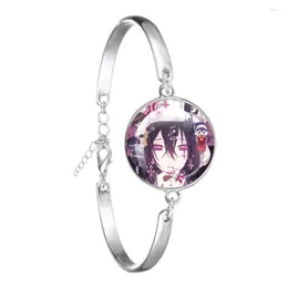 Link Bracelets Anime Bungo Stray Dogs Bracelet 18mm Glass Cabochon Jewelry Women Men Children Gifts