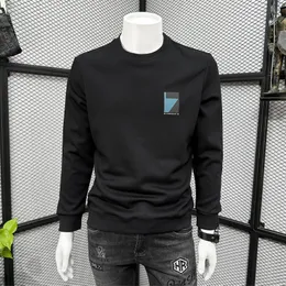 Sweater Erkek Sonbahar Kış Yeni Mektup Baskı Takas Uzun Kollu T-Shirt kazak Trendi Yakışıklı Günlük Yuvarlak Boyun Giysileri