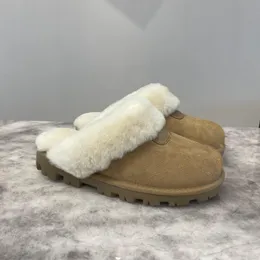 Botas australianas clásicas cálidas para mujer Mini media nieve invierno esponjoso peludo botines de satén piel en el cuero