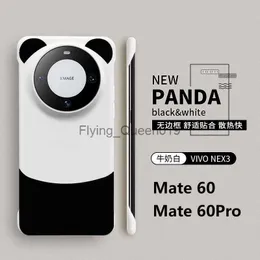 Чехлы для мобильных телефонов Новое минималистское приложение для чехла для телефона Huawei Mate60pro Panda Mate50 ультратонкий жесткий чехол Mata40 без полей HKD230913