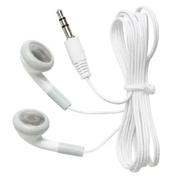 Fones de ouvido descartáveis de telefone celular 3,5 mm com fio em fones de ouvido estéreo para museu escolar Li brary