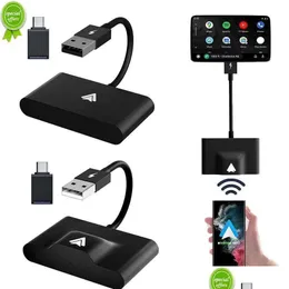 مرآة Dongle اللاسلكية السلكية لتعديل Android Sn Car Smart Link 14 15 Plug Play غير الاستقرائي اتصال Carplay Drop