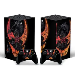 Modedesign Anti-Scratch Protective Skin Cover Sticker för Xbox Series X Game Console och 2 Controllers