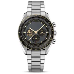 Topp märkes schweiziska klockor för män Apollo 11 50 -årsjubileum DEISGNER Watch Quartz Movement All Dial Work Moonshine Dial Speed ​​Montr2581