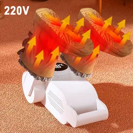 Altro Casa Giardino Asciuga scarpe portatile Uv pieghevole Riscaldatore ad asciugatura rapida Deodorante Deumidificatore Guanti per asciugatura a 360 ° Calzini 220v 230912