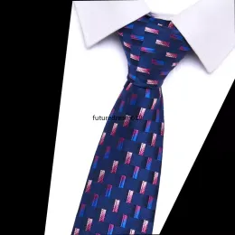 Новейший стильный полиэстеровый галстук, мужской черный, темно-синий свадебные аксессуары, декоративный галстук в горошек, мужской подарок