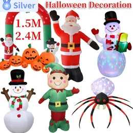 Inne imprezy imprezowe zaopatrzenia w Halloween Dekorację nadmuchiwaną bałwana Santa Claus Model dyni DIY Dekoracja świąteczna LED LED Outdoor Inflatible Dolls 230912