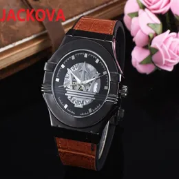Роскошные дизайнерские классические модные кварцевые часы размером 42 мм с сапфировым стеклом из водонепроницаемой кожи с твердой застежкой President Mens Male Wristwatc334B