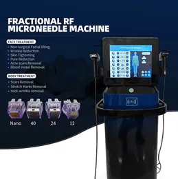 전문 업그레이드 전원 2 in 1 FACE LIFT 장치 Morpheus8 분수 바디 페이스 RF 마이크로 니 닝 머신 주름 제거 안티 오전