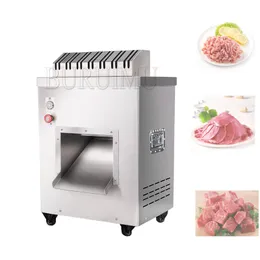 Upgrade der kommerziellen Fleischschneidemaschine, elektrischer Desktop-Fleischschneider, Edelstahl-Kantine-Fleischschneidemaschine für geschnittenes Gemüse