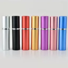 5 ml parfymflaskparti Favor Aluminium Anodiserad kompakt parfymatomizer Fragrance Glass Travel Refillable Spray Bottle FY3329 ZZ