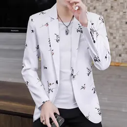 Men's Suits Blazers Men's Blazer Selling Floral Print Fashion Business Casual Coat Men's Slim Suit Jacket Large Size Banquet Wedding Party Dress 230912