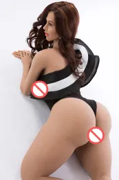 Big Ass Full Body Sexdoll Realistyczna pucubą biodrową cipkę pochwową z włosami łonowymi prawdziwe piersi silikon silikonowy pokochaj lalkę dla dorosłych zabawki