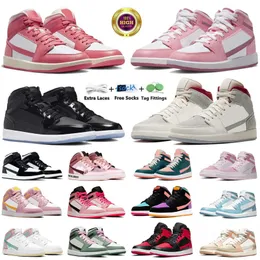 Mid Basketball Shoes For Men Women Sneakers Valentines Day Milan Strawberries and Cream UNC Spece Jam Kentucky Varsity Purple Mens Trainers Sports Sneaker GAI