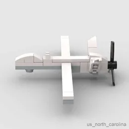 블록 수확기 전투기 항공기 비행기 군사 공격자 미국 공군 항공기 모델 빌딩 블록 벽돌 아이 장난감 R230913