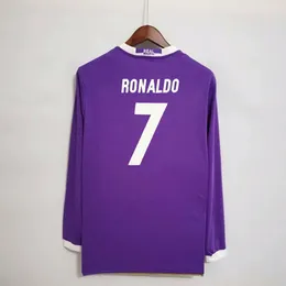 Retro Soccer Jersey long sleeve Football shirts GUTI Ramos SEEDORF CARLES 2011 12 13 14 15 16 17 RONALDO RAUL 02 03 finals KAKA 99 00 reAL mADRId's