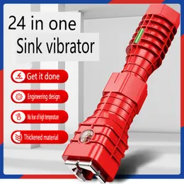 24-in-1 Sink Wrench Plumbing Non-slip Multifunction Tool Set Plumbing Pipe Wrench Bathroom Repair Tool Wrench for Toilet/Sink