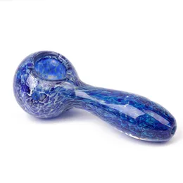 Pipa de mano Fumar Tabaco Humo azul y rosa Pipa de vidrio hecha a mano Pipa de humo Bong 4 pulgadas 1 pieza