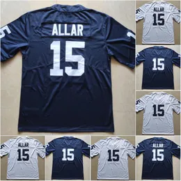 #15 Drew Allar #10 Nicholas Singleton #13 Kaytron Allen #5 Jahan Dotson #11 Micah Parsons #26 Saquon Barkley Blue White 2023-2024 Jerseys