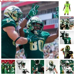 2023 South Florida Bulls Football Jersey 62 Derek Bowman 74 Deonte Bowie 78 Drew Perez 6 Michael Brown-Stephens 17 Byrum Brown 3 Bernard Gooden 21 Jaelen Stokes