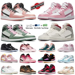 2024 Mid Basketball Shoes for Men Women Sneakers Valentines Day Strawberries and Cream UNC Spece Jam Kentucky Mens Trainers Sports Sneaker 36-45 GAI