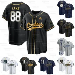 11 Micah Parsons CeeDee Lamb Baseball Jersey Dak Prescott Cowboyes Trevon Diggs DeMarcus Lawrence Leighton Vander Esch Tony Pollard Emmitt Smith Stephon Gilmore