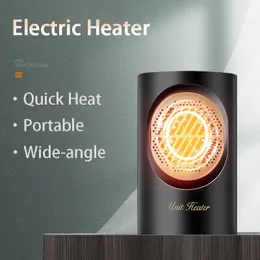 Hemvärmare Portable Electric Heater 400W Hot Wind Fan Winter Mini Hands/Feet Warmer Snabb luftvärme Överhettningsskydd 110V/220V för Home HKD230904