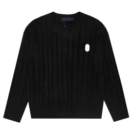 Women okrągły SWEAT SWEATER PROJEKTOWANIE Klasyczny płaszcz Męski Koń Haftowany Chunky Twisted Knit