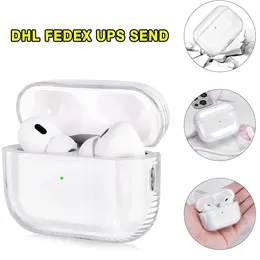 DHL Drackproof Case لـ AirPods Pro 2 2rd Airpod 3 Prosepsons Excessories Solid TPU Protective Amphone Cover Case Wireless Charging ScrackProof