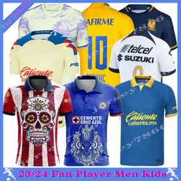 2023 2024 Liga MX Club America Tigres Gignac Soccer Jerseys 23 24 R. Martinez J.quinones D. Valdes G.ochoa Giovani Fidalgo M.Layun Nico Football Day of the Dead Jersey