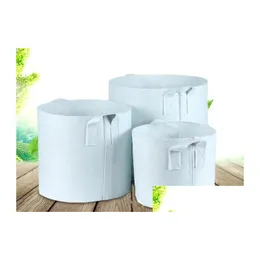 Planters Pots Wholesale Garden Growing Bags For Flowers Plant Non-Woven Fabric Brief Prastical Reusable Grow Planting Bag With Handles Dhevi