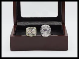 عالي الجودة 2PCS 2000 2012 Baltimore Maryland Championship Ring Ring مجموعة SEC Ring Sports Jewelry Fans Ring US Size 11#5319359