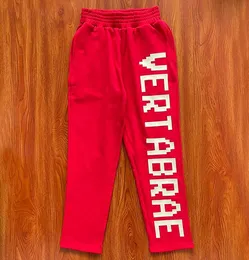 Verkliga bilder Sweatpants High Street Letter Printing 1 Sport Män Kvinnor Casual Elastic midja Drawstring Joggers Pants