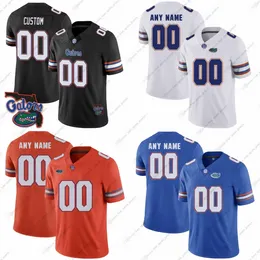 Personalizado College Florida Gators Camisas de futebol Jeff Driskel Kyle Trask Tim Tebow E.Smith Aaron Hernandez Kyle Pitts Kadarius Toney Josh quatro camisas esportivas