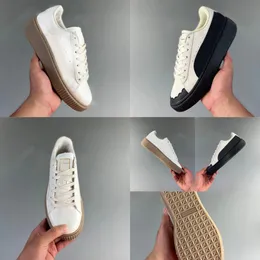 2023 Designer أحذية عارضة منصة سلة الأسقلوب العلامة التجارية للنساء للأزياء أحذية رياضية أبيض الحجم 35-40.5