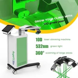 2023 Green Light 10D Lipo Laser Slimming Machine 532nm 레이저 체중 감량 바디 조각 리 폴라 버스 머신